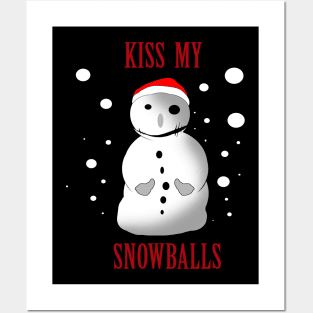 Funny Snowman Ugly Sweater Posters and Art